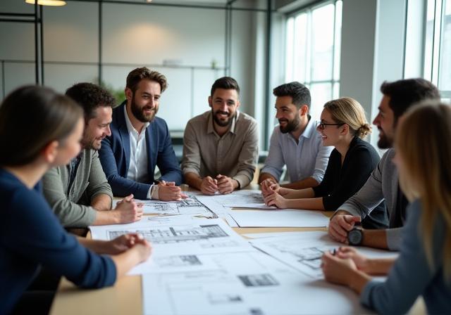 BrasilLar team collaborating in an office